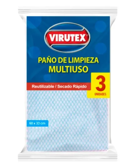 Paño de Limpieza Multiuso Clásica x3