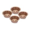 Set 4 Mini Jazmines 11x4cm Antiadherente Cobre Ilko
