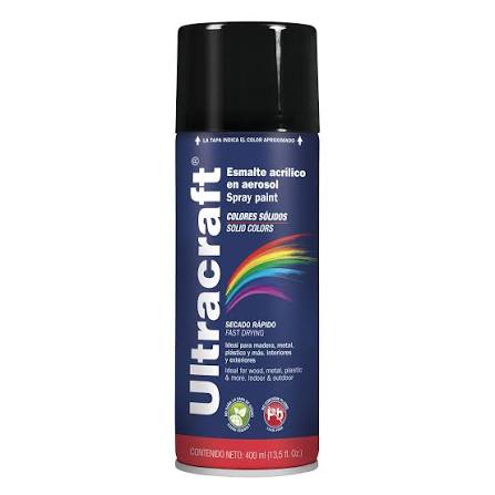 Pintura En Aerosol Estándar, Negro Mate