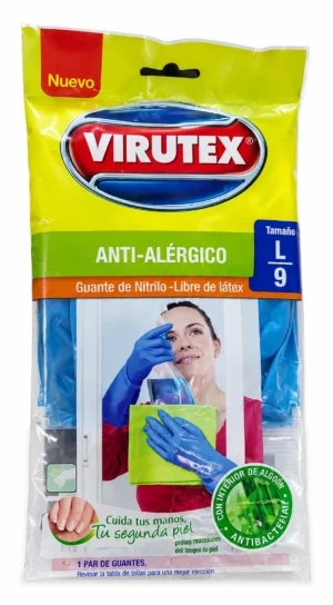 Guante Anti - Alergico de Nitrilo libre de Latex