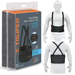 Captura de pantalla 2026-08-10 114120 Faja lumbar con tercer cinturón, talla M, TRUPER