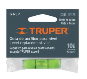 Gota verde de acrílico de repuesto para nivel