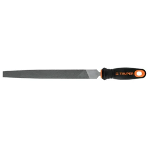 Lima media caña bastarda 10" con mango Comfort Grip