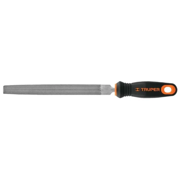 Lima media caña bastarda 8" con mango Comfort Grip