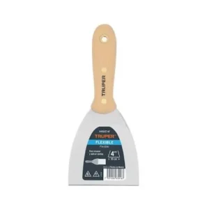 Espátula flexible 4" con mango de madera