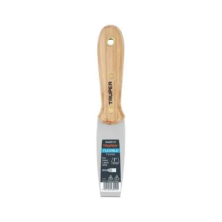 Espátula flexible 1" con mango de madera