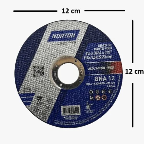 Disco de Corte 4 1/2" x 3/64" x 7/8" BNA12