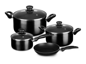 Juego de Ollas Hogar Design Negro 7 Piezas
